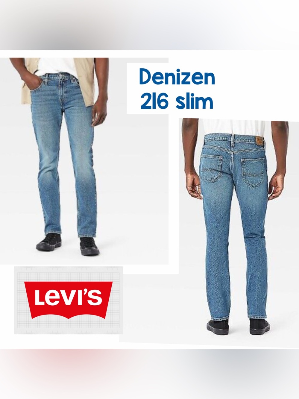 Levi's Denizen 216 Slim Men’s Jeans - Light Blue Wash